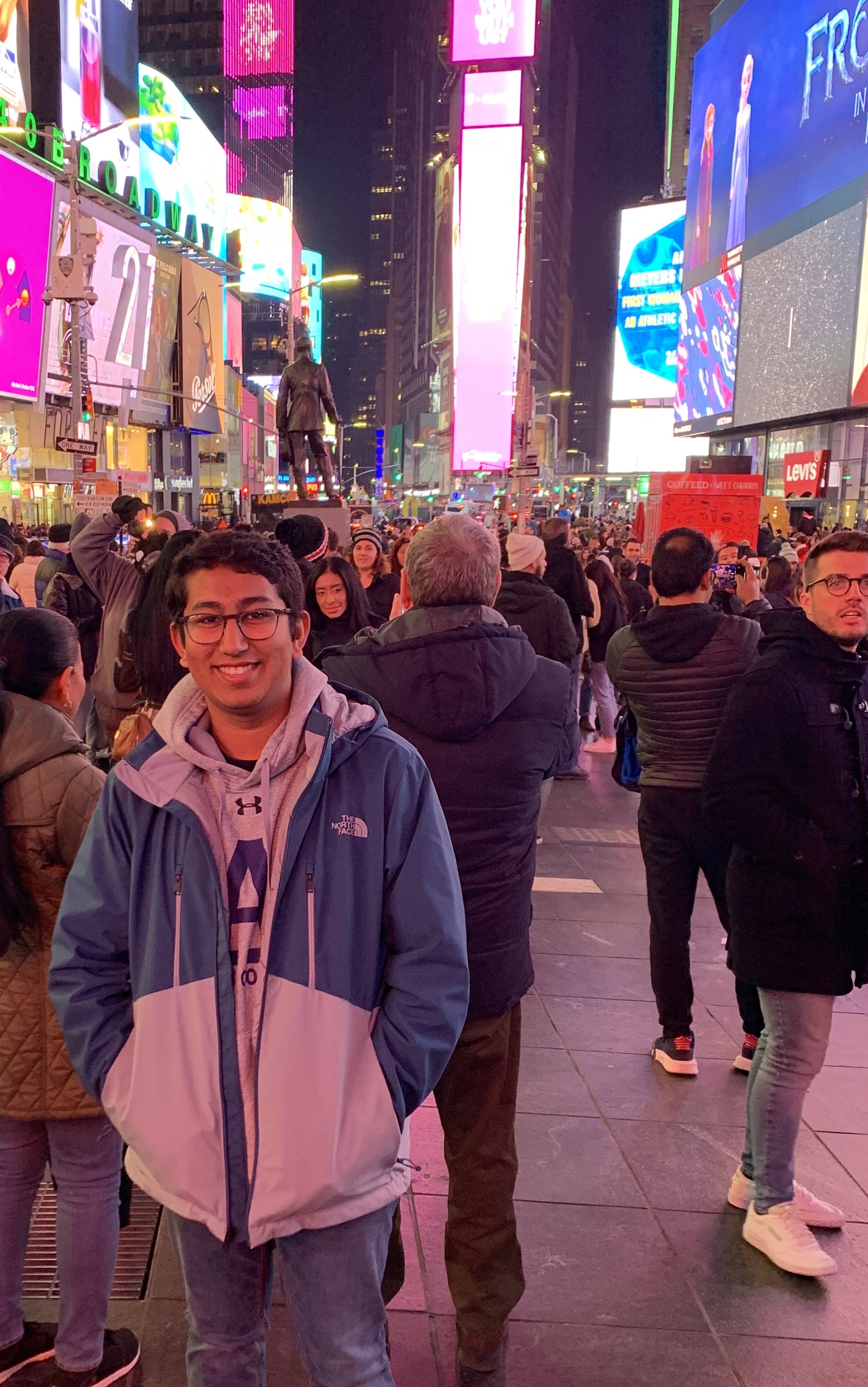 A picture of me in Times Square of NYC
